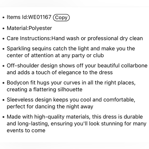 Ladies sequin dress - Picture 10 of 11